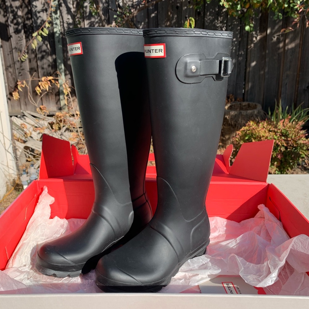 Hunter tall rain boots
